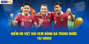 Điểm ưu việt khi xem bóng đá trong nước tại 500AE