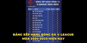 Bảng xếp hạng bóng đá V-league mùa 2024-2025 hiện nay