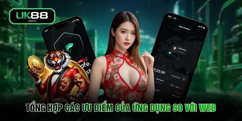 Tải App UK88 1 Tổng hợp các ưu điểm của ứng dụng so với web